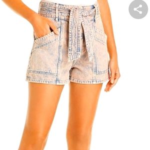 Joie acid wash shorts